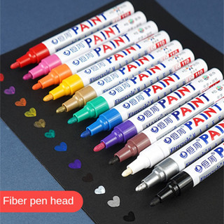 Metal Paint Pen 12colors Oily White Markers Pens Waterproof Tire ...