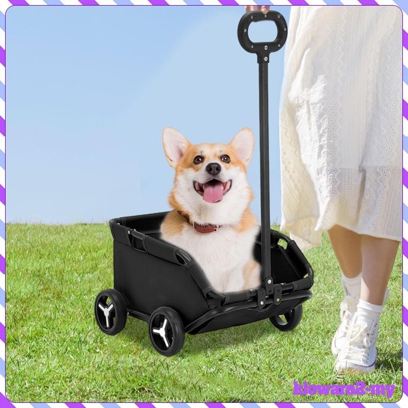 [KlowareafMY] Pet Lightweight Dog Pram,Dog Cat Pushchair, Folding Dog