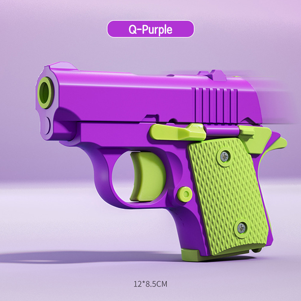 LAKOE Gravity Carrot Gun Toy Kid Decompression Popular Toys 3D Mini Gun ...