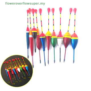 10Pcs Fishing Float Set Buoy Bobber Vertical buoy fish Floats