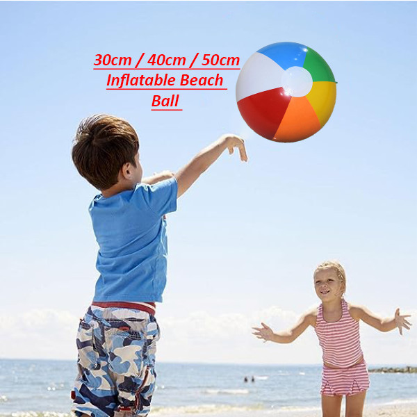 Ballons De Piscine Et Plage - Lot De 6 Gonflables Multicolores, 30 Et 40 Cm | Pour Enfants Et Adultes, Jeux D'Été
