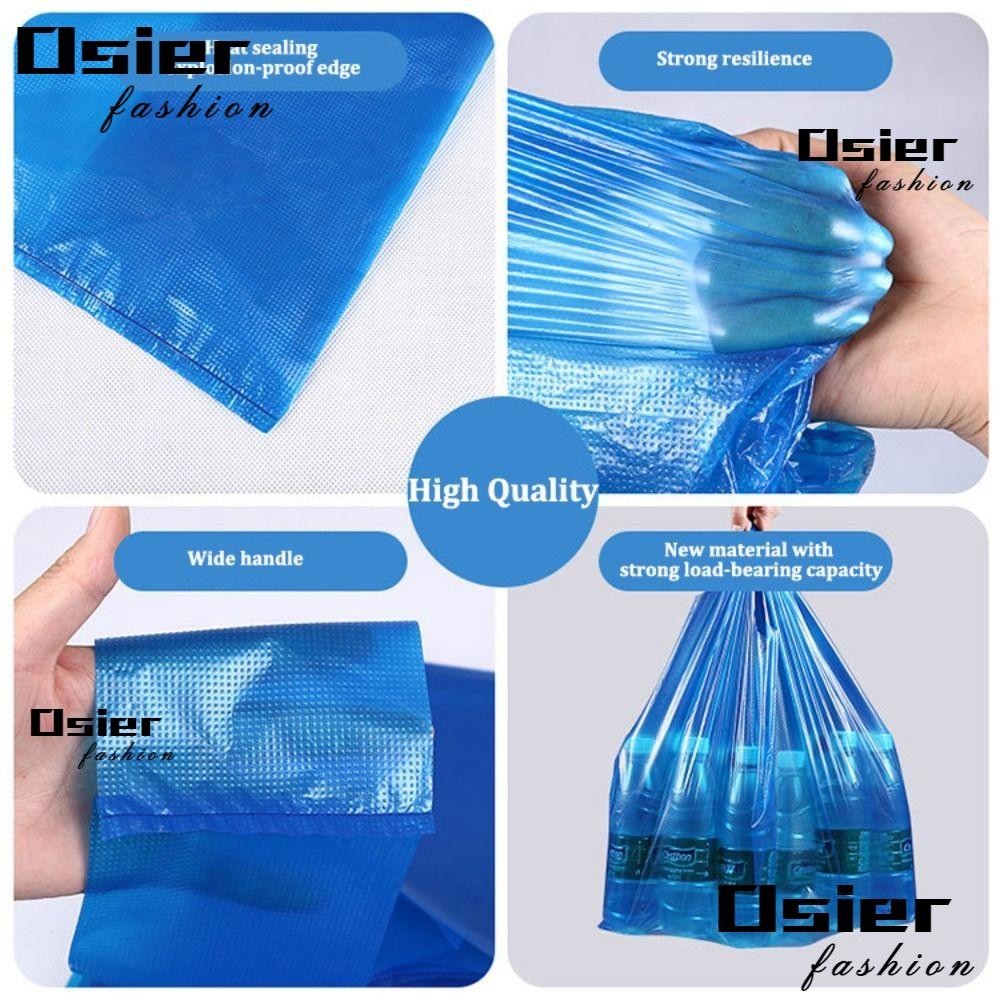 OSIER 50PCS Plastic Tote Bags, 4 Colors Strong Vest Carrier Bags ...