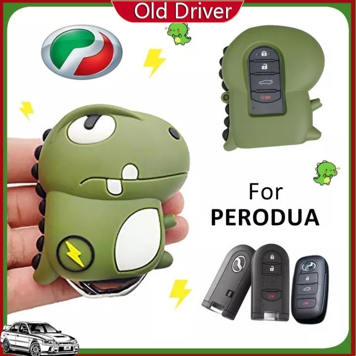 Perodua NEW ATIVA MYVI FACELIFT 2022 Car Key Dinosaur Remote Key Cover ...