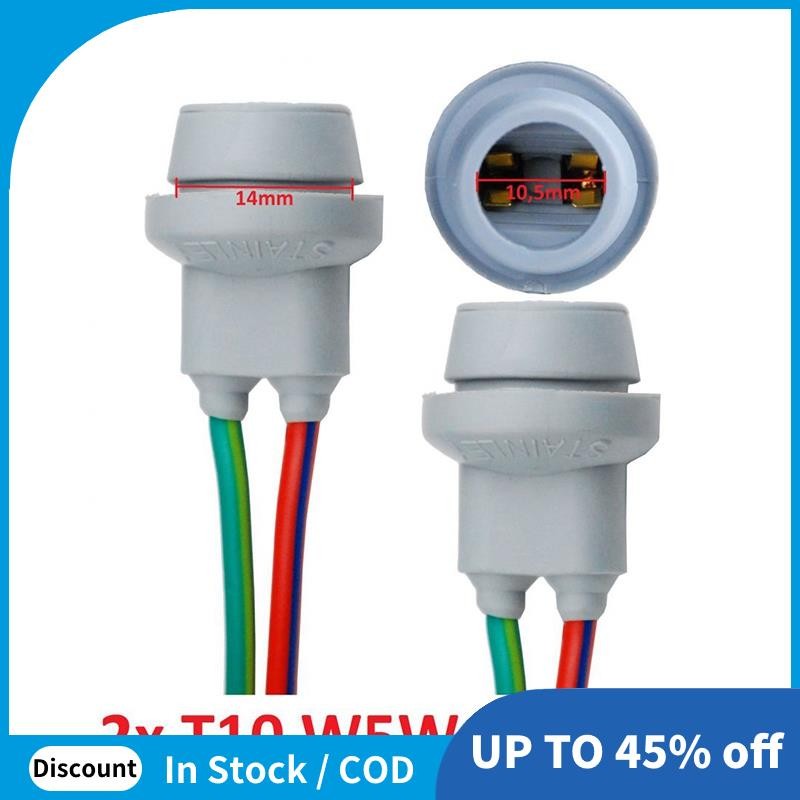 2x CAN Bus T10 W5W LED Adapter Cables – 10W Load Resistors, Error Free, No Canbus Message