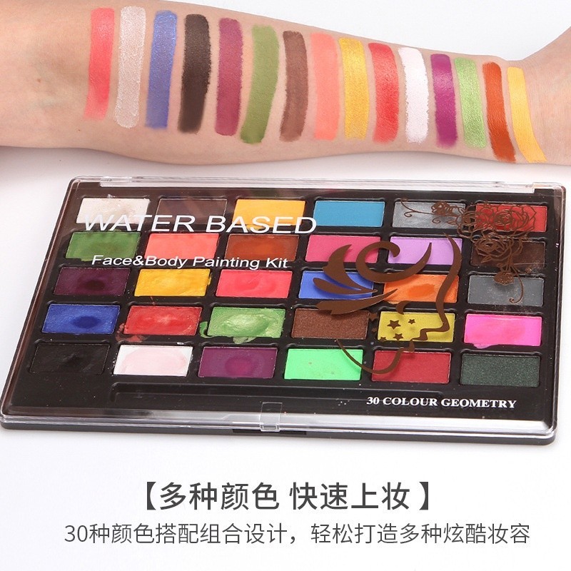 ★Ready Stock★ Face paint 30 Colors Non-toxic 人体彩绘 Water Based Paint ...