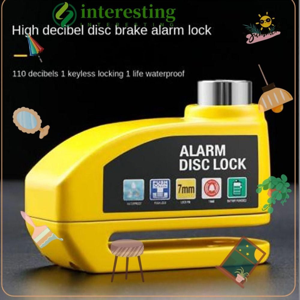 INTERESTING AntiTheft Lock Motorcycle A Burglar Alarm Brake Disc