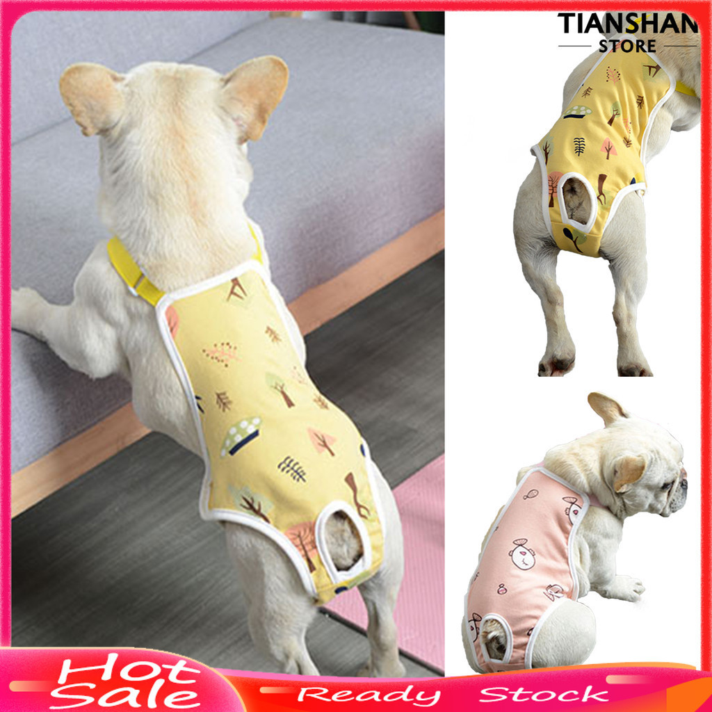 TTS Pet Sanitary Pants Adjustable Band Menstruation Shorts Washable Dog Diaper Pet Physiological Pants for Indoor Shopee Malaysia