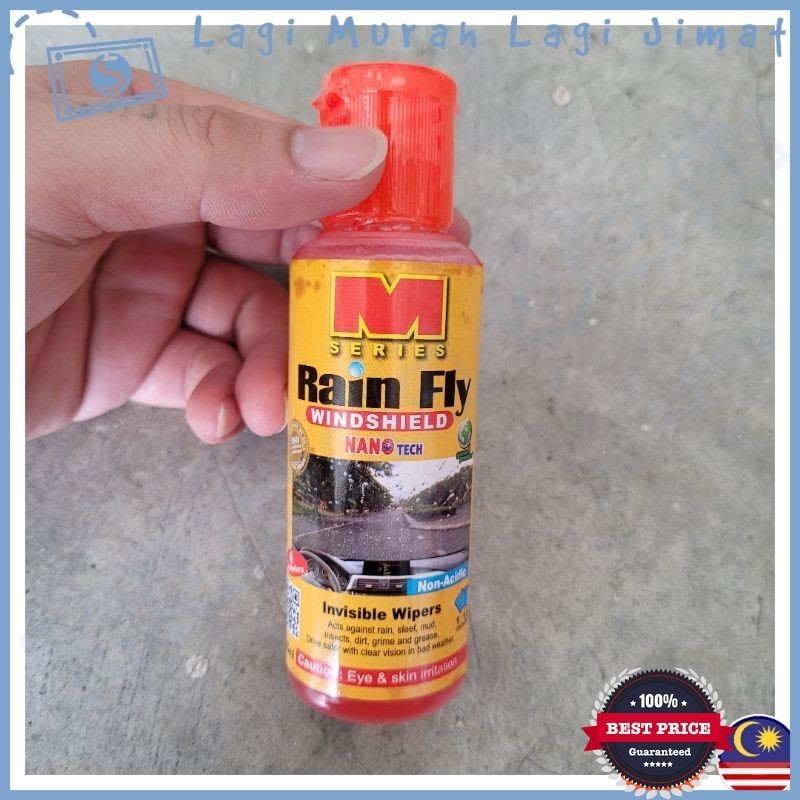 100ml Glass Rain Fly Windshield Nano Tech M Series Mirror Cermin Kereta ...