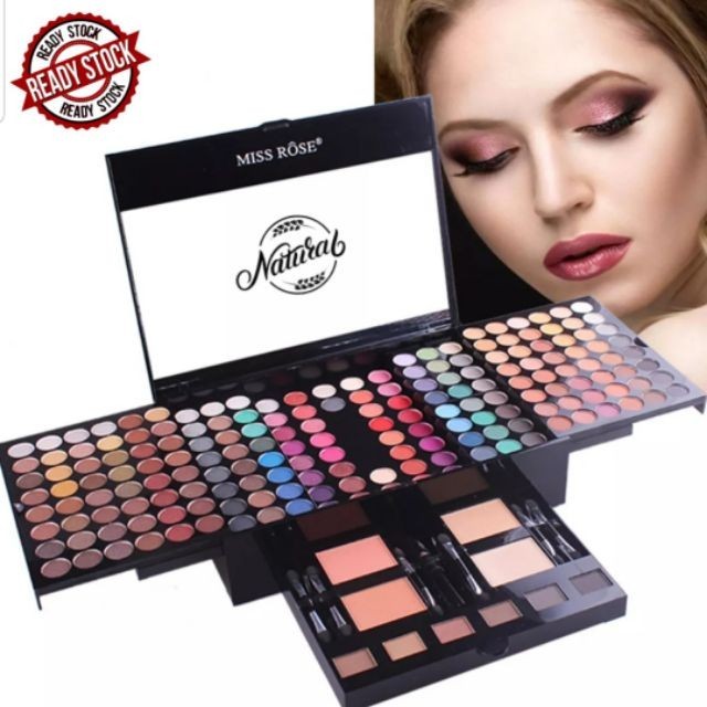 [miss Rose] 180 Colors Eyeshadow Palette Women Cosmetic Case Full Makeup Shopee Malaysia