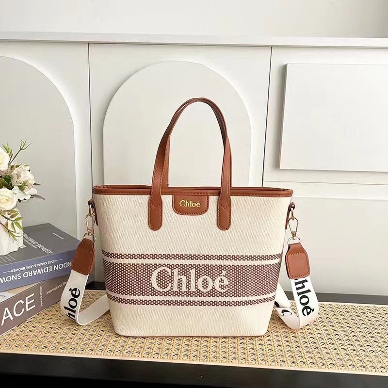 Chloe High-End Textured Bag Women Large Capacity 2024 New Style Canvas ...