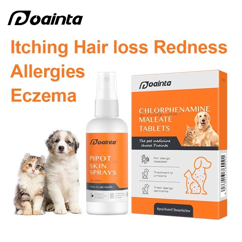 Puainta Antifungal Skin Spray for Dogs and Cats Skin Disease Treatment ...