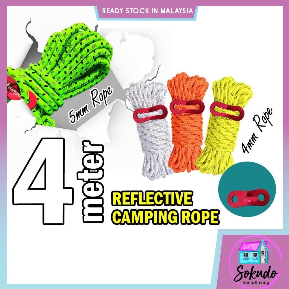 Uxcell Reflective Paracord Rope, 7 Strand Fluorescent Paracord Rope, 4