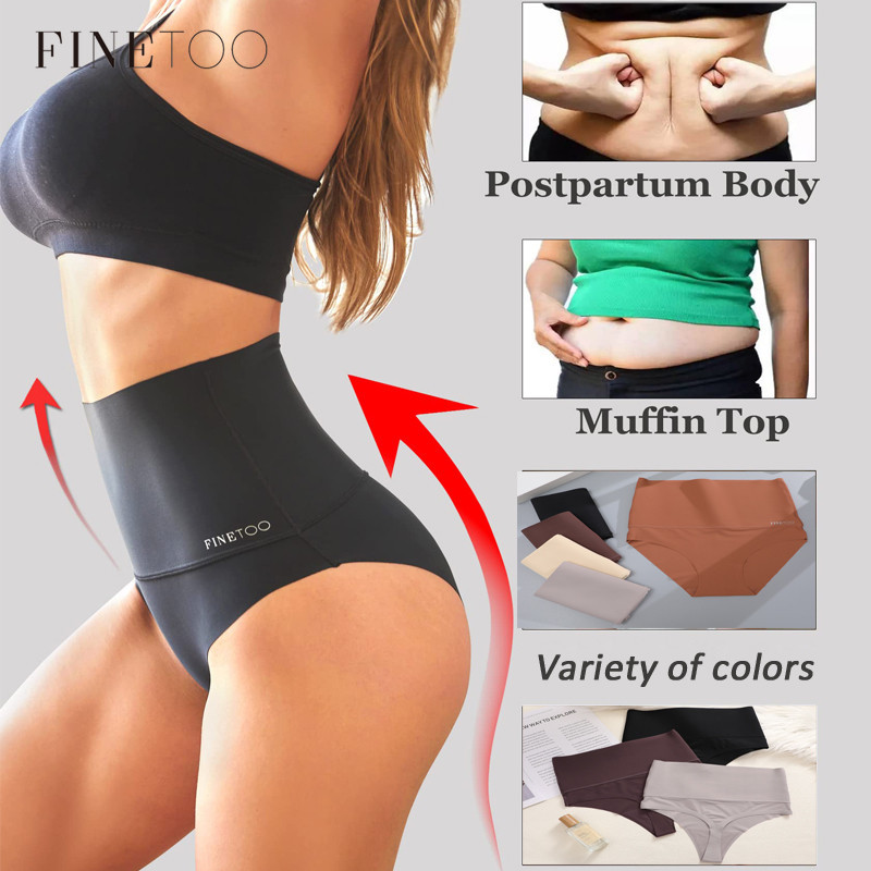High Waist Bodyshaper Panty for Woman Antibacteria Underwear Intimates Lingerie