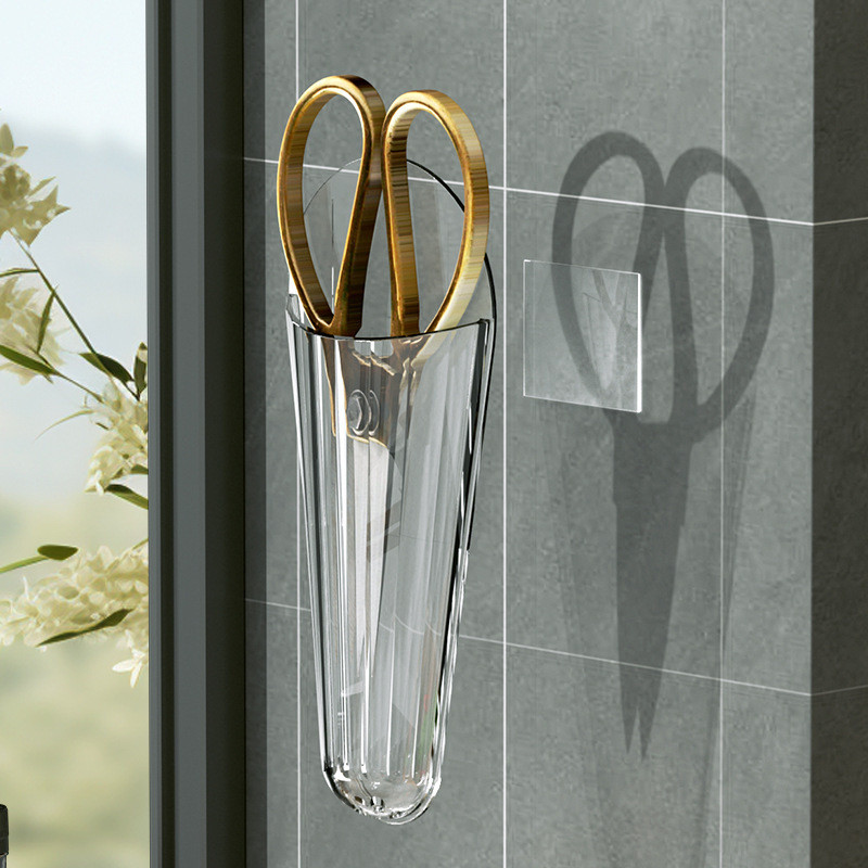 Wall-mounted Scissors Rack with Adhesive Scissors Rack Storage Box ...