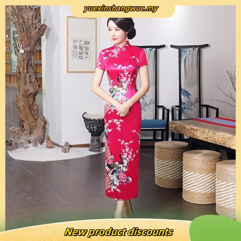 Cheongsam 旗袍改良版連衣裙2024 大码 新年衣服 連身裙 衣服 女装 CNY Decoration Women Dress ...