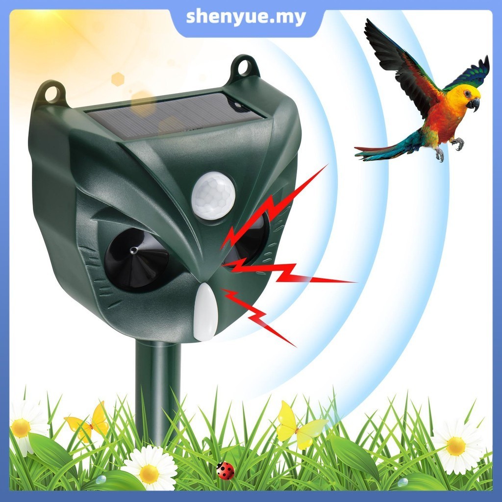 Ultrasonic Cat Deterrents 5 Sensitivity Modes Solar Cat Repellent