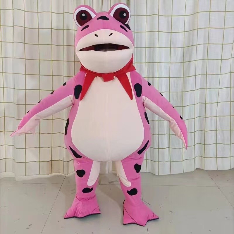 Blue/Yellow/Purple Frog Cartoon Doll Costume Funny Influencer ...