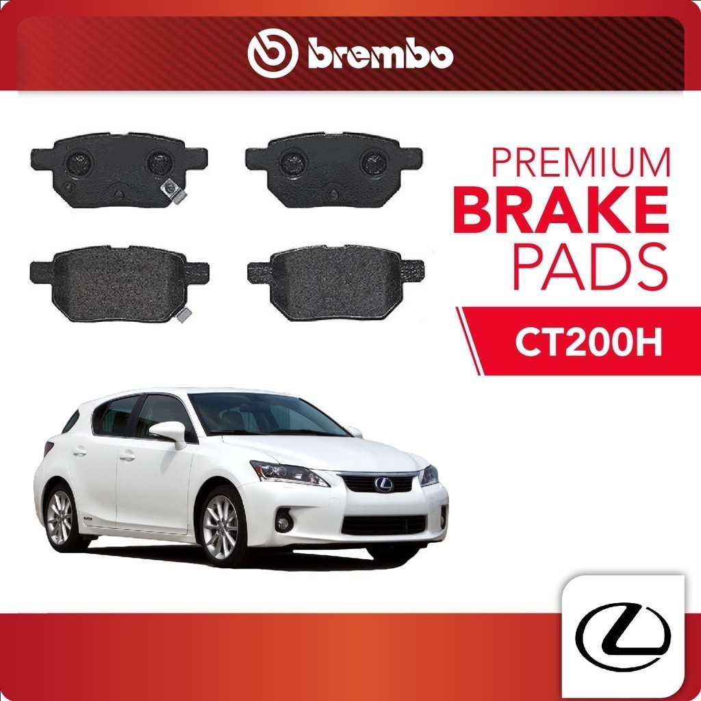 Ceramic Brake Pads for Toyota Prius C 12-19 Yaris Lexus CT200h Scion iQ