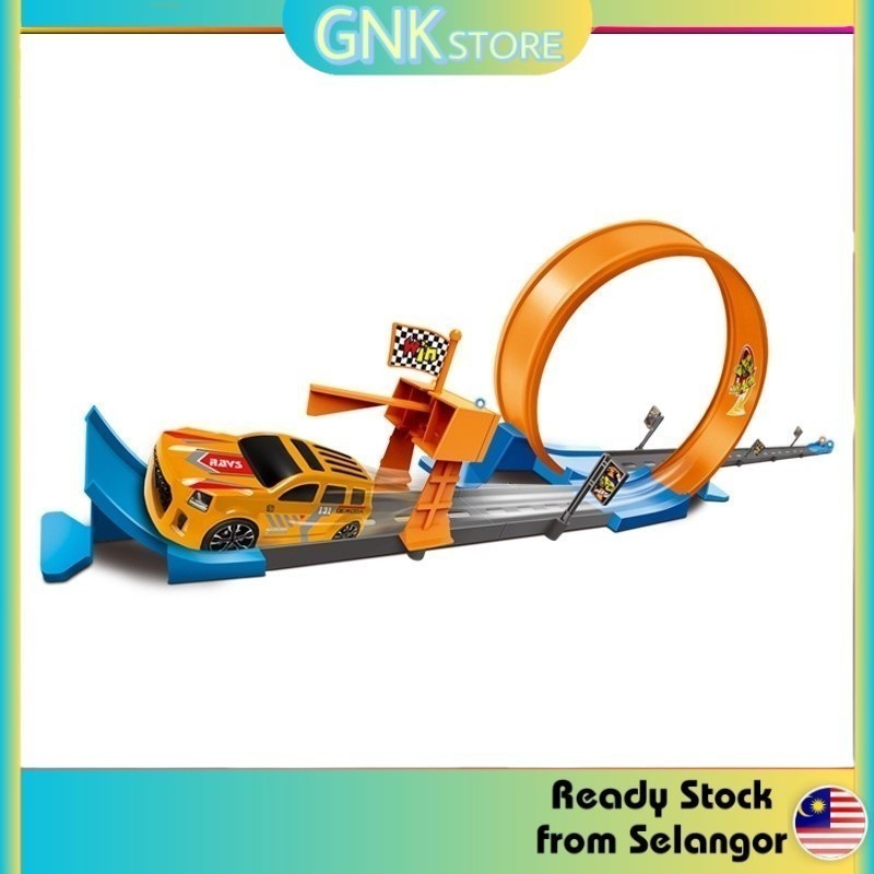 GNK STORE Kid Race Car 360 Track Builder Playset Toys Car Ramp Racer ...