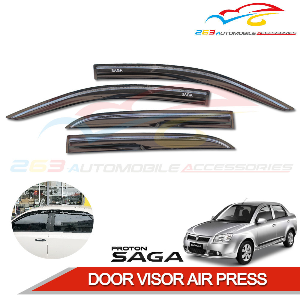 PROTON SAGA BLM FLX DOOR VISOR AIR PRESS 'MUGEN STYLE' (BLACK) '4 PC ...