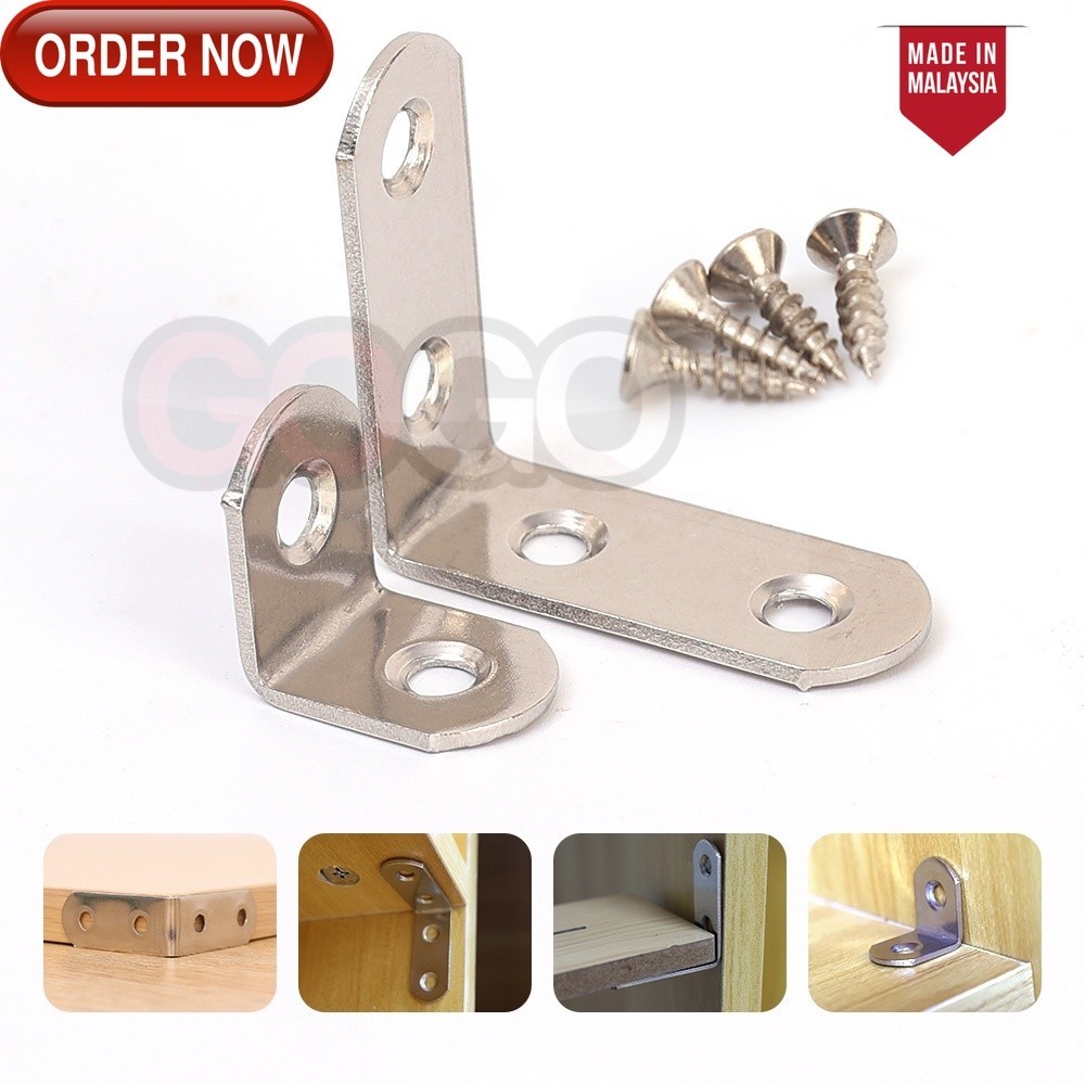 GG Right Angle Corner Brace Fastener Hardware Stainless Steel L-shaped ...