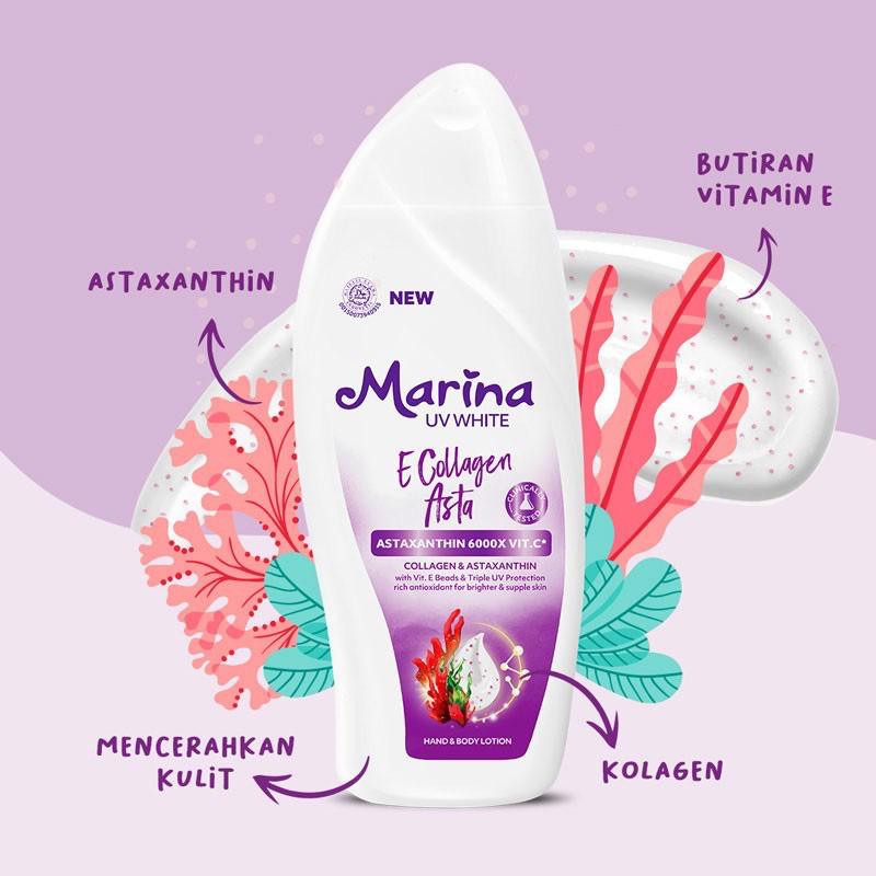 Marina UV White E Collagen Asta Hand & Body Lotion Shopee Malaysia