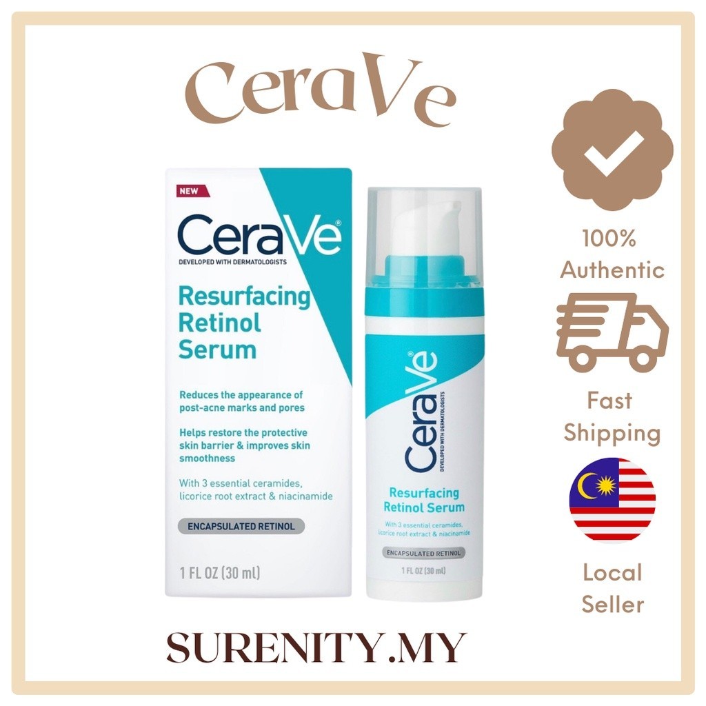 [surenity] Cerave Resurfacing Retinol Serum For Post Acne Marks And