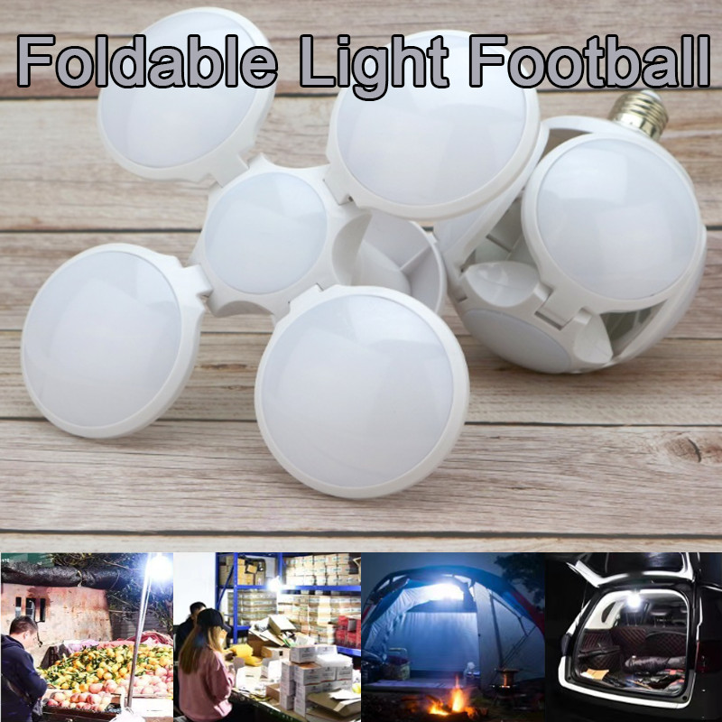 40W Foldable Light Football USB Rechargeable Or Solar LED Lights ...