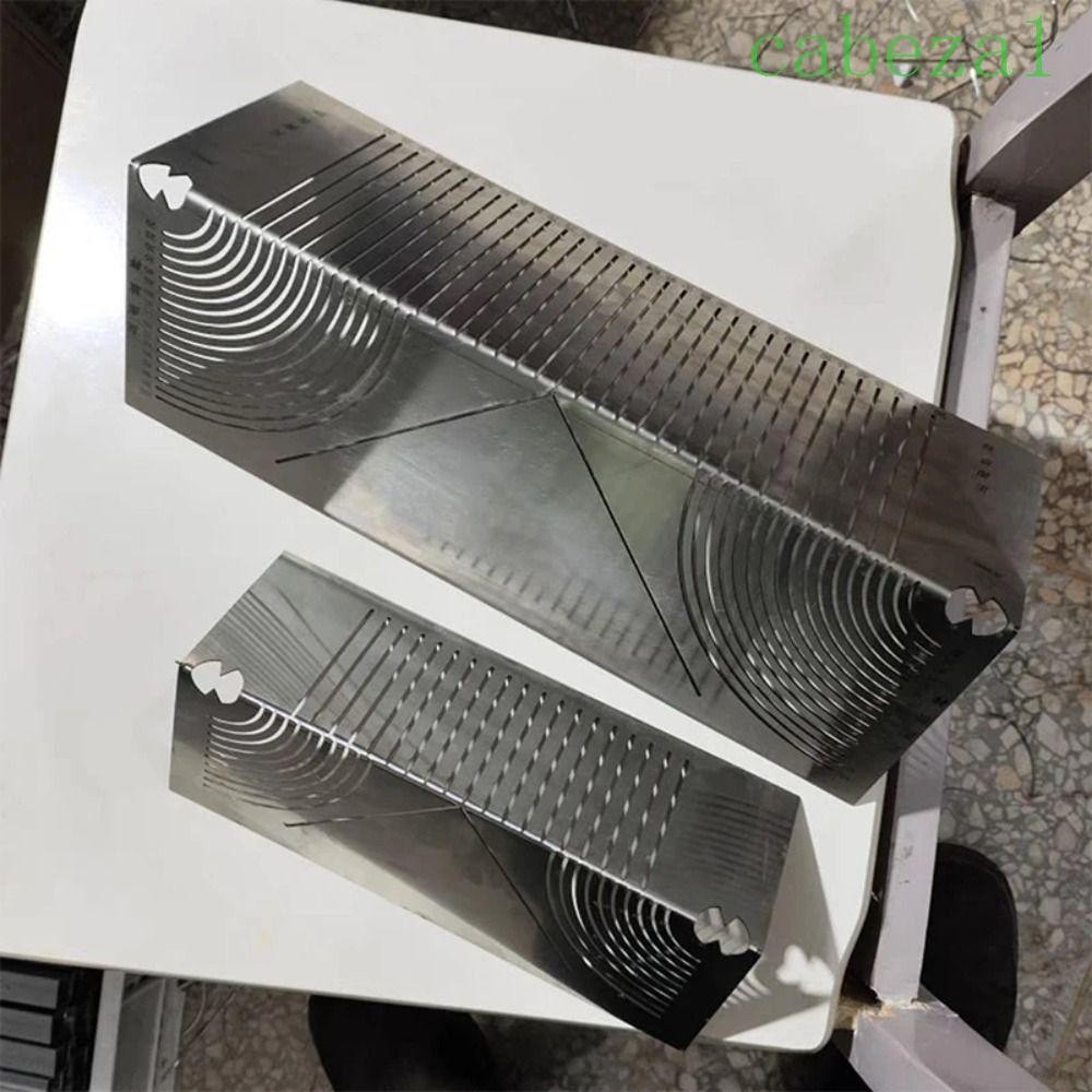 CABEZA Four-sided Ruler, Metal Marking Stainless Steel Square Tube ...