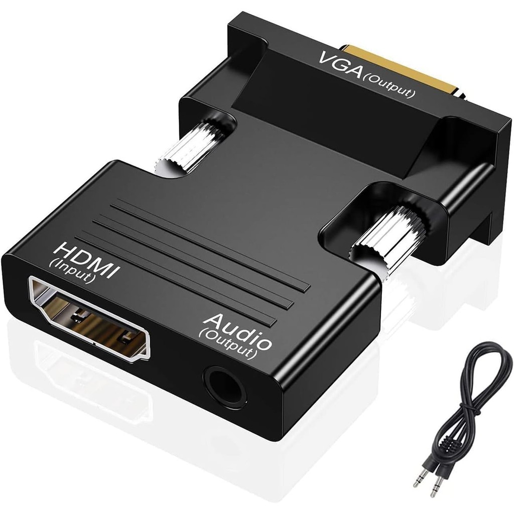 HDMI to VGA Adapter Converter, Audio Output Computer Set-top Box ...