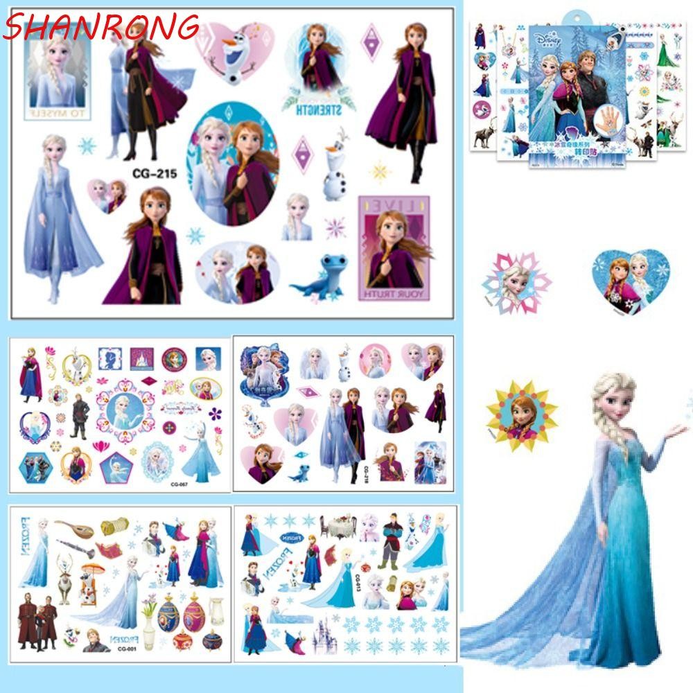 SHANRONG Temporary Tattoo Stickers, Frozen Elsa Anime Party Toys ...