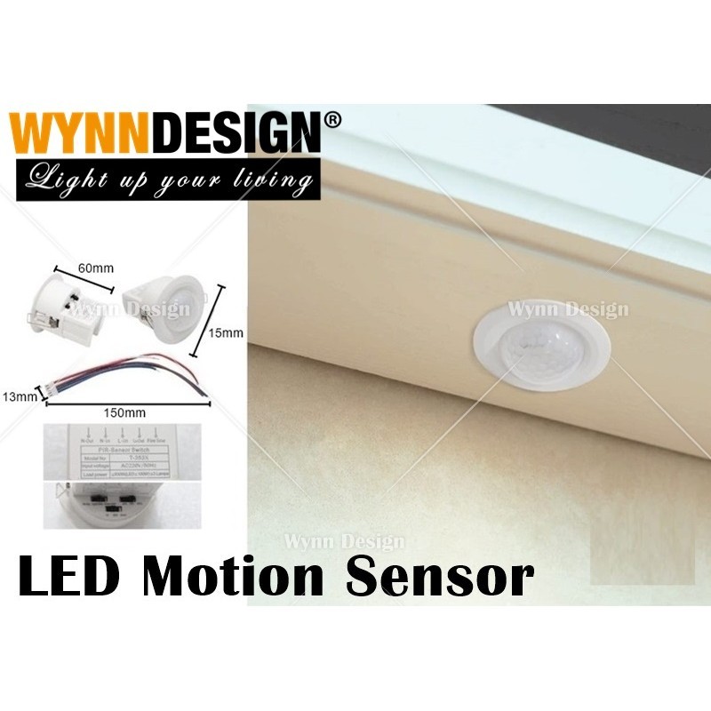 Wynn Design LED Motion Sensor Infrared Motion Sensor Starway IP20 ...