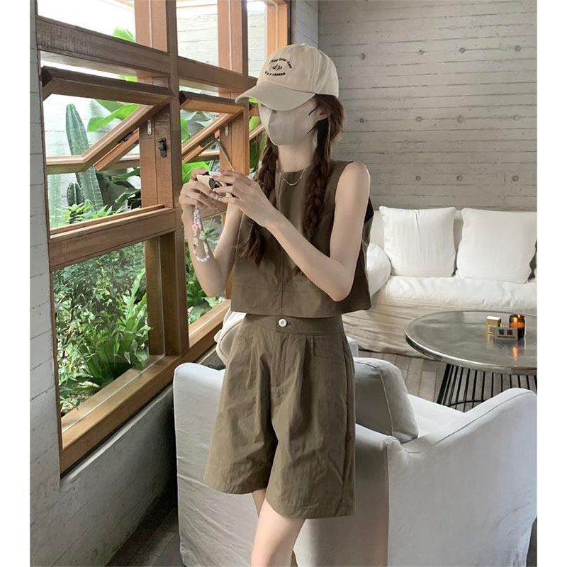 Tea Series Wear A Whole Suit Women Summer New Style Small Age Reducing