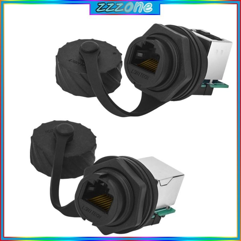 zzz RJ45 Ethernet Connector Plastic Cat5e Male to Female Industrial ...