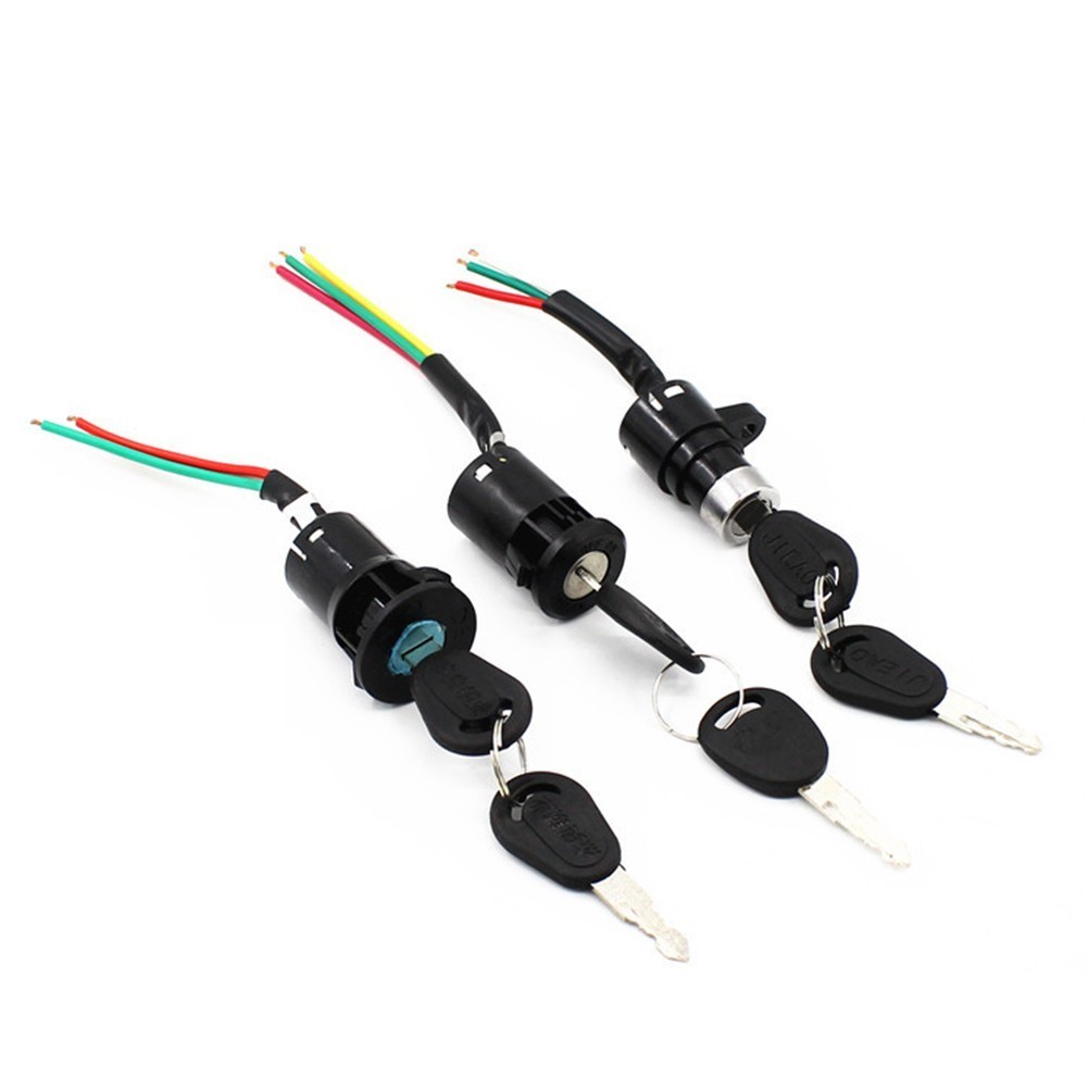 Electric Bicycle Ignition Switch Key Power Lock for Electric Scooter E