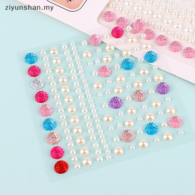 ziyunshan Makeup Pearl Round Diamond Eyes Face Diy Body Crystal Gems ...