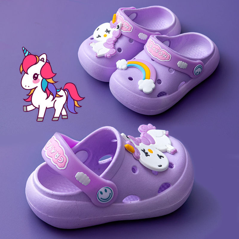 insChildren's Slippers Hole Shoes Boys and Girls Unicorn Non-Slip ...