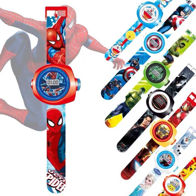 3d Projection Electronic Watch Children Cartoon Watch Toy Watch Girl 