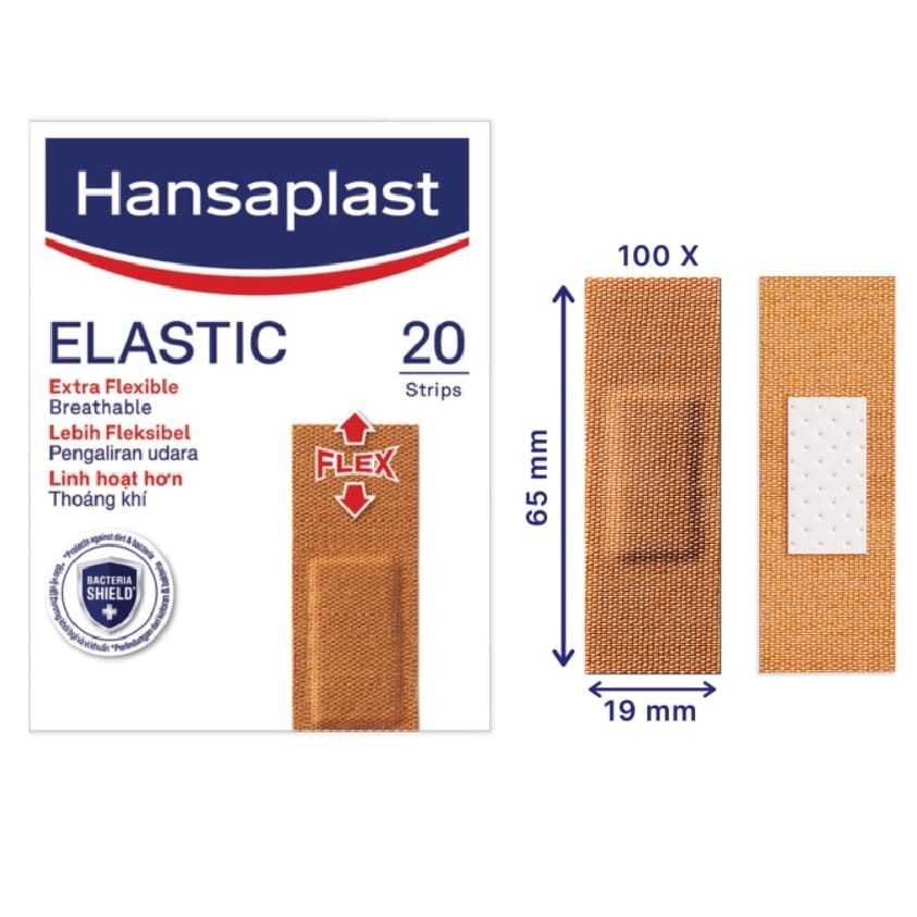 Hansaplast Elastic Fabric Plasters 20s | Shopee Malaysia