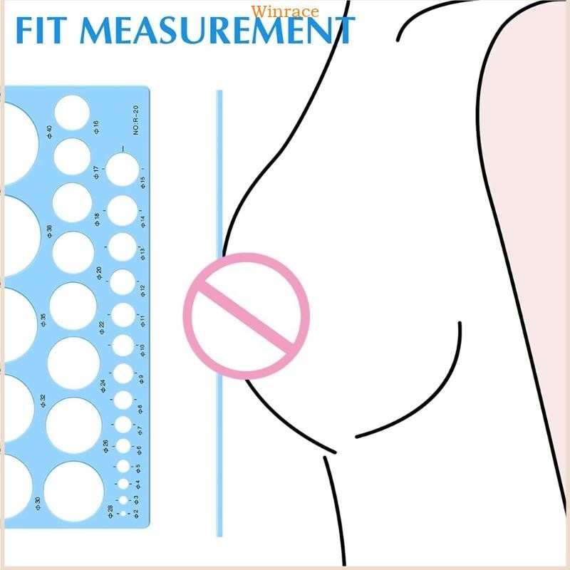 WRC Portable Nipple Ruler Breast Pump Flange Sizing Tool Breast Pump ...