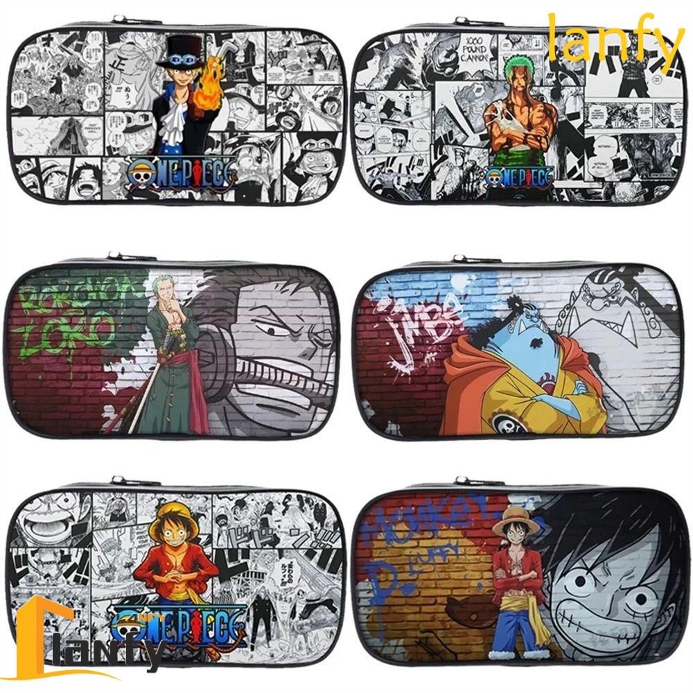 LANFY Luffy Pencil Cases, Pencil Cases Monkey D. Luffy Luffy Stationery ...