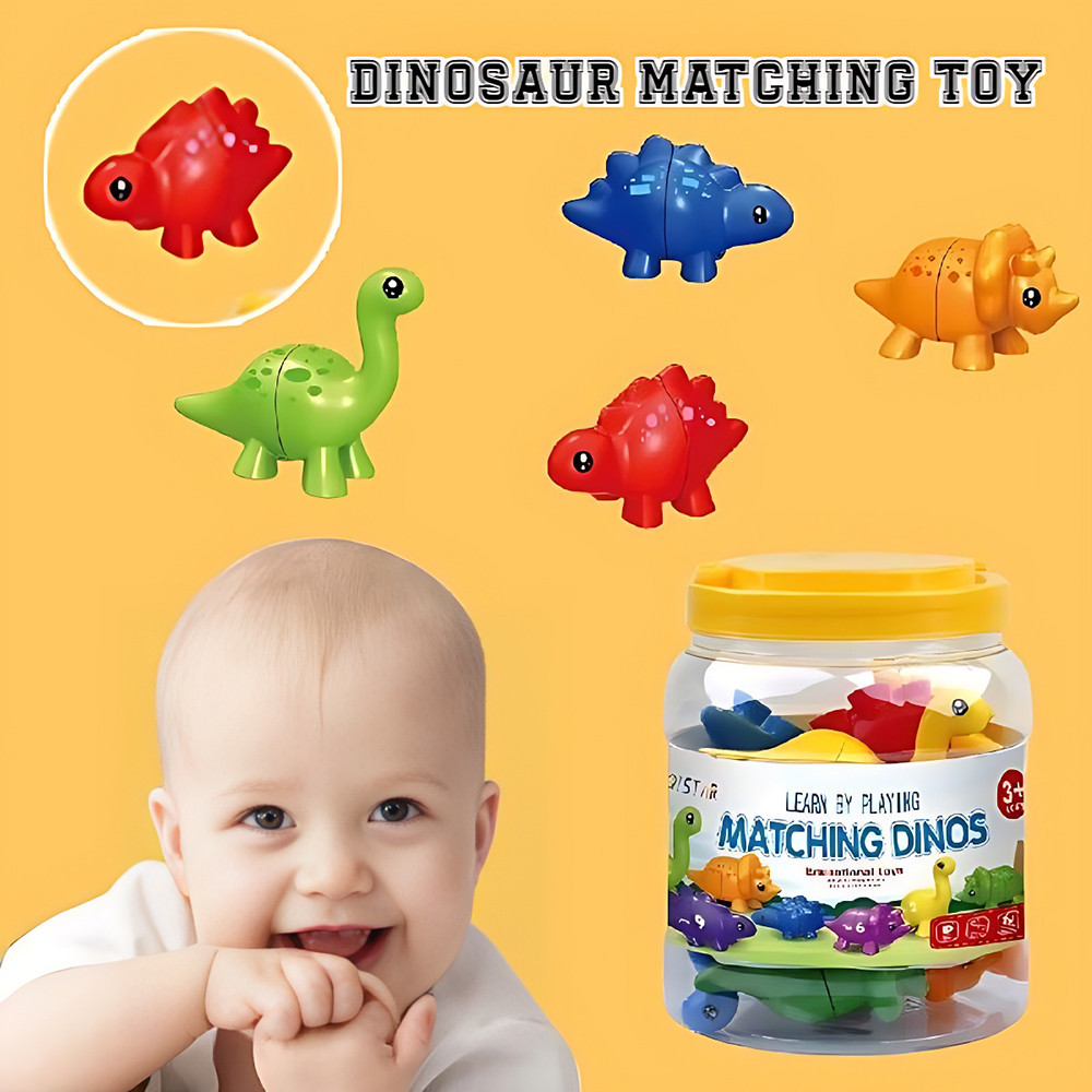 Matching Dinos Fine Motor Toys Counting & Sorting Toy Shape Sorting ...