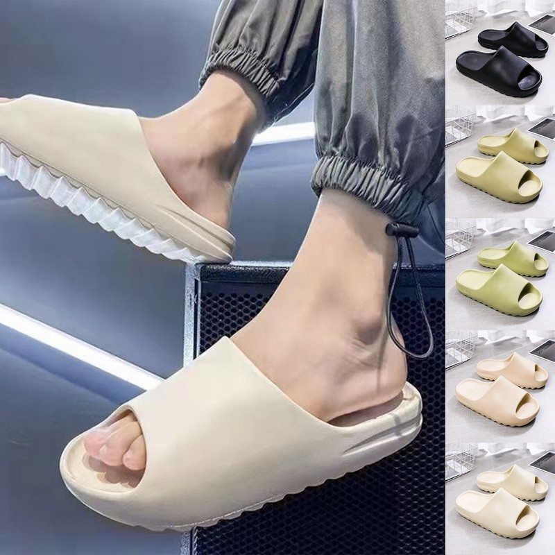 Couple Slipper Selipar Lelaki Home Bathroom Non-slip Solid Color ...