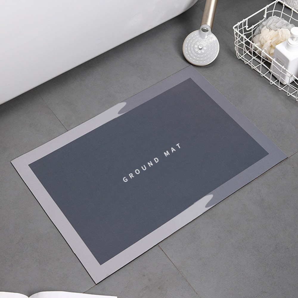 [DELAMY]_Soft Crystal Velvet QuickDrying Bath Mat Absorbs Water (60 80