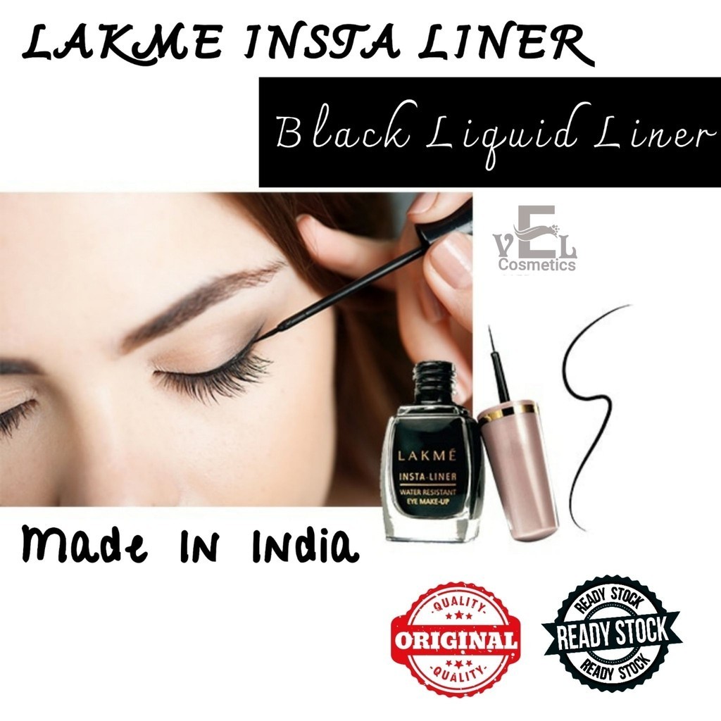 Lakmé Insta Eyeliner Blau – Wasserabweisend, Intensive Farbe, Lange Haltbarkeit