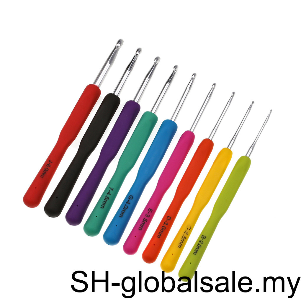 Marking Clips DIY Weave Yarn Tools Handles Kit Rubber Ergonomic Hook ...