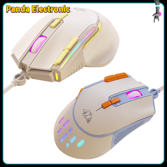 panda M2 Gaming Mouse Desktop Mouse With 12800 DPI RGB Backlight Wired ...