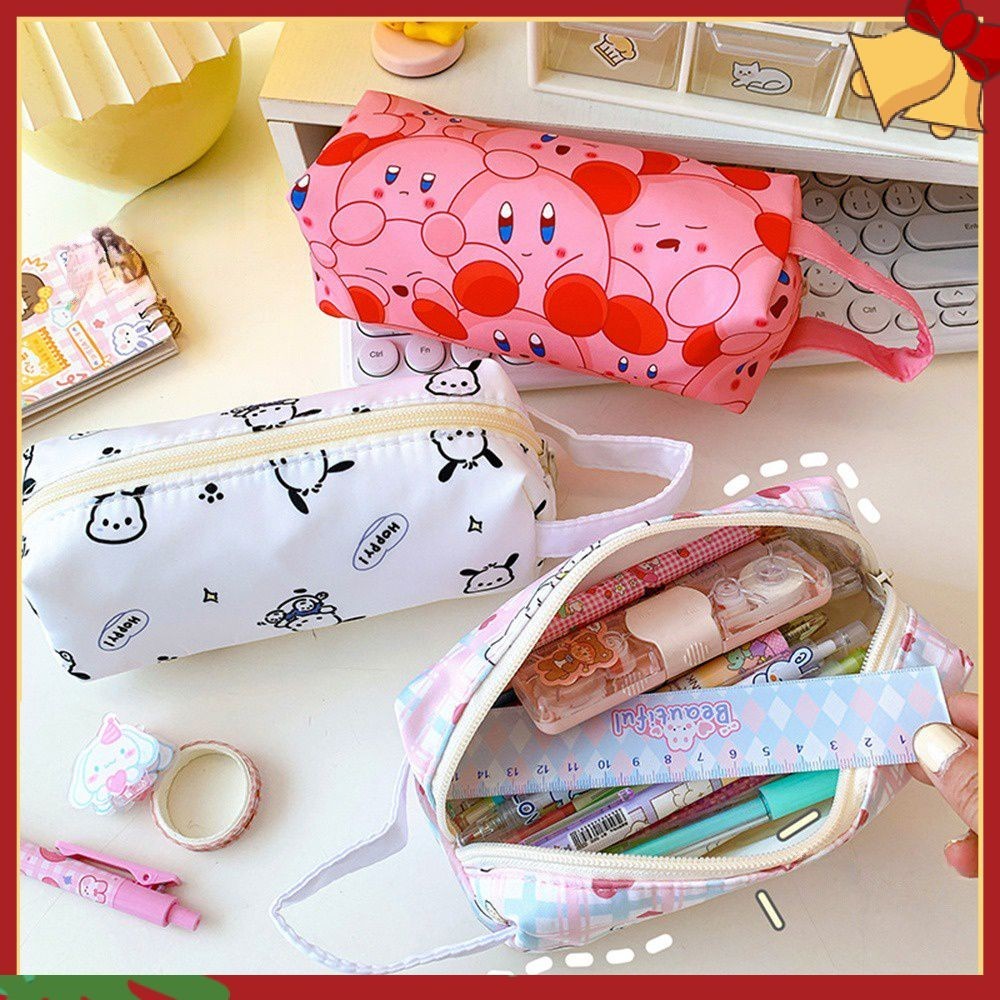 Sanrio Cartoon Pencil Case Kirby Pochacco Cinnamoroll Students Children ...