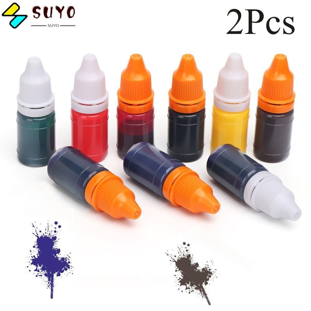 SUYO 2Pcs Flash Refill Ink Colorful Make Seal Oil Office School ...