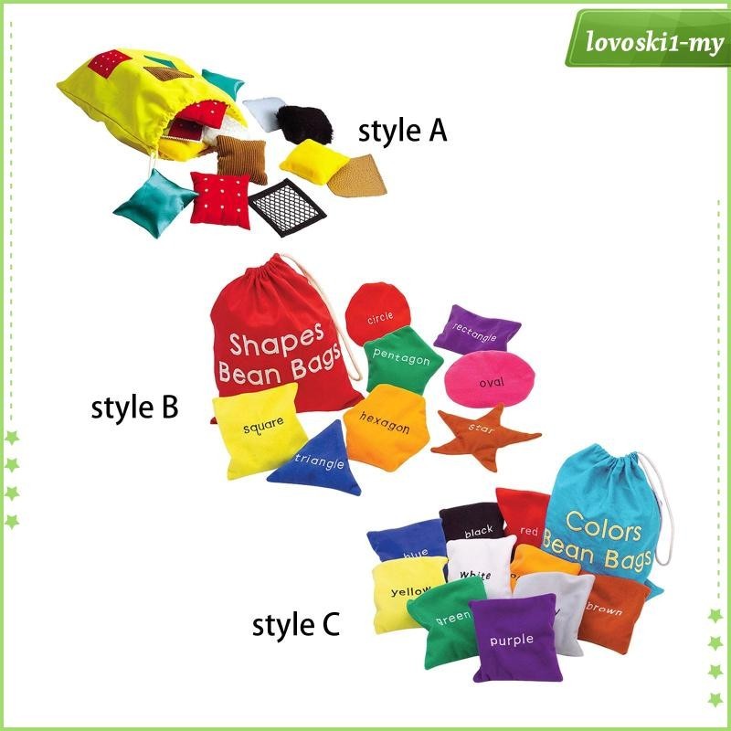 [LovoskibcMY] Cognitive Beanbag Game Colorful Shapes Fun Kids Throwing